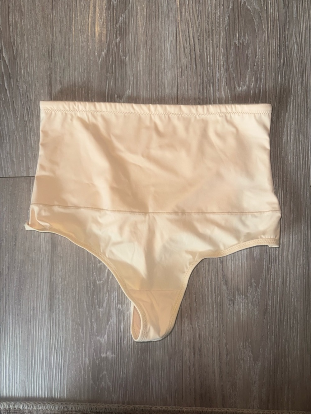 High-Waist Shaping Thong in Nude - Sleek Tummy Control